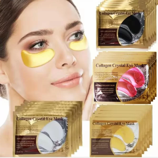 10 Pairs Gold Collagen Crystal Eye Mask Skincare Eye Patches Firming Moisturizing Nourishing Eye Skin Care Products