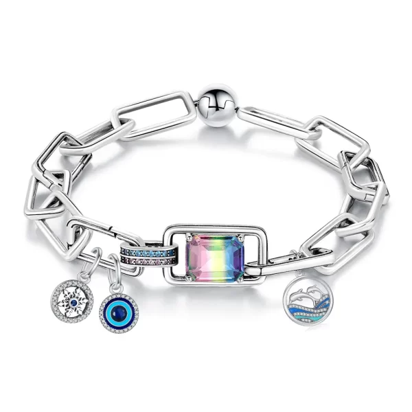 Hot Sale 925 Sterling Silver Bracelet Fit Pendant Diy Classic Jewelry For Women Daily Gifts Elegant Bracelet Fine Christmas Gift