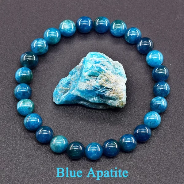 Original Reiki Blue Apatite Beads Stimulate Blood Circulation Enthusiasm Bracelet
