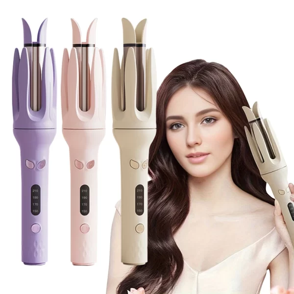 Automatic Hair Curler 28mm Negative Ions Electric Ceramic Rotating Anti-Tangle Curling Iron Styler
