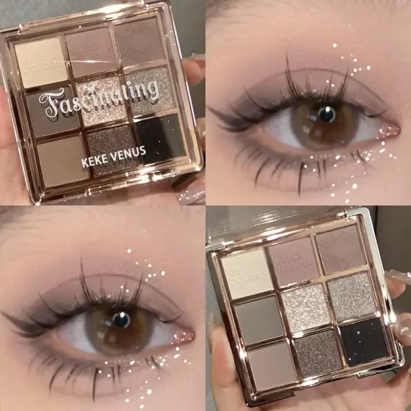 9 Colors Eyeshadow Palette Sweet Cool Girls Punk Smokey Eye