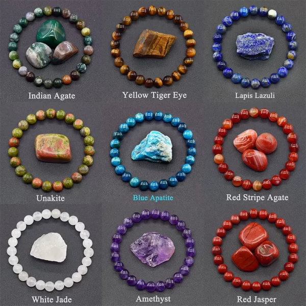 Original Reiki Men/Women Natural Stone Beads Bracelet