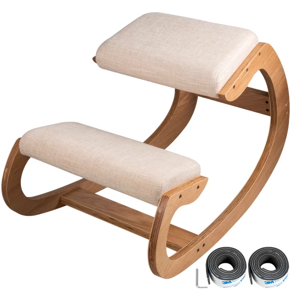 VEVOR Ergonomic Kneeling Chair Stool W/ Thick Cushion Home Office Chair Improving Body Posture