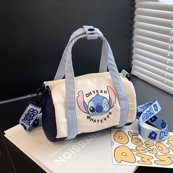 Stitch Canvas Bucket Bag Cute Cartoon Crossbody Bag