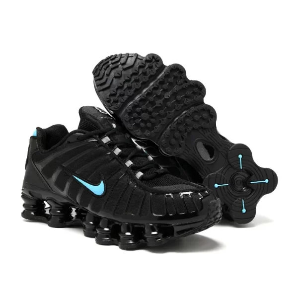 Nike Shox TL Black Blue Air Columns Comfortable Men Women Running Shoes Breathable
