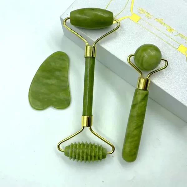 Natural Stone Gua Sha Facial Massager Jade Stone for Daily Stress Release