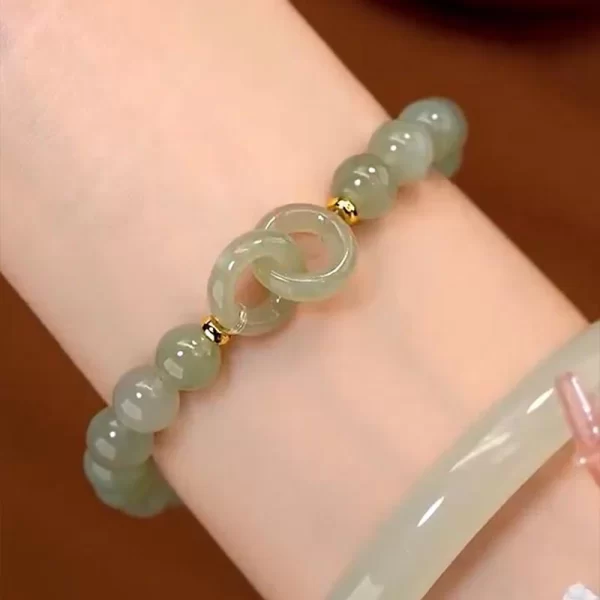 Natural Jade Beads Charm Bracelet for Women