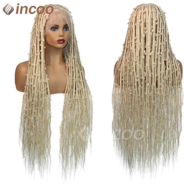 Synthetic Lace Braided Wigs Butterfly Box Braids